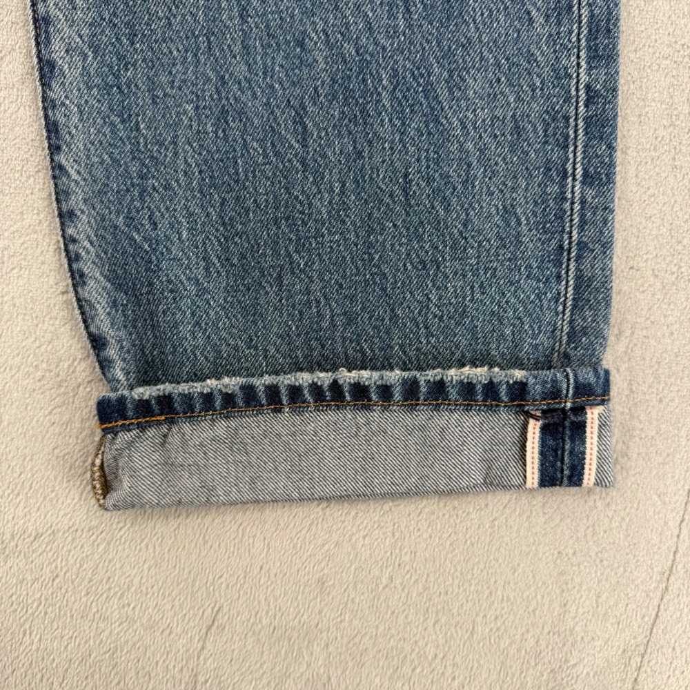 Levi's 501 '90s Selvedge Denim Light Wash Straight Leg Jeans Women's Sz W24 L30 - Picture 9 of 15